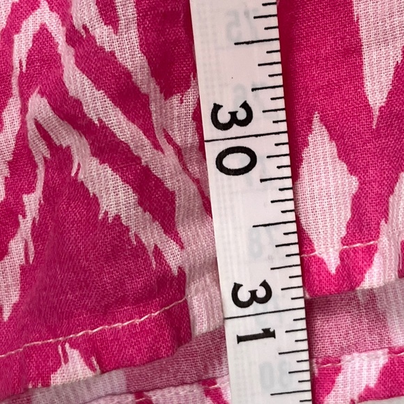 Hatley Ikat Bathing Suit Cover Up / Tunic Blouse, Pink / White, Small - Picture 9 of 10